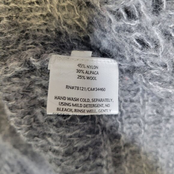 Eileen Fisher Women's Medium Cardigan Sweater Open Front Knit Alpaca Wool Blend - Picture 4 of 4